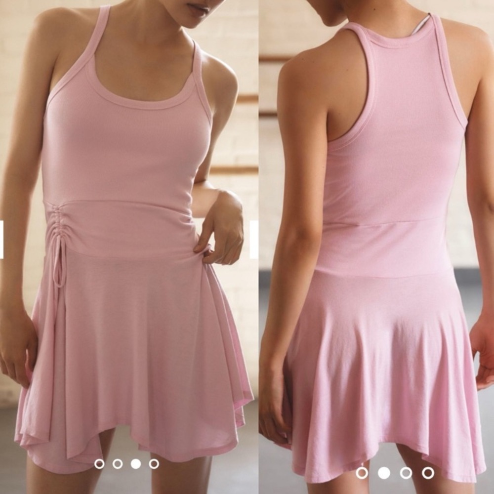 Anthropologie Daily Practice Half Pipe Ruched Mini Dress Size Medium